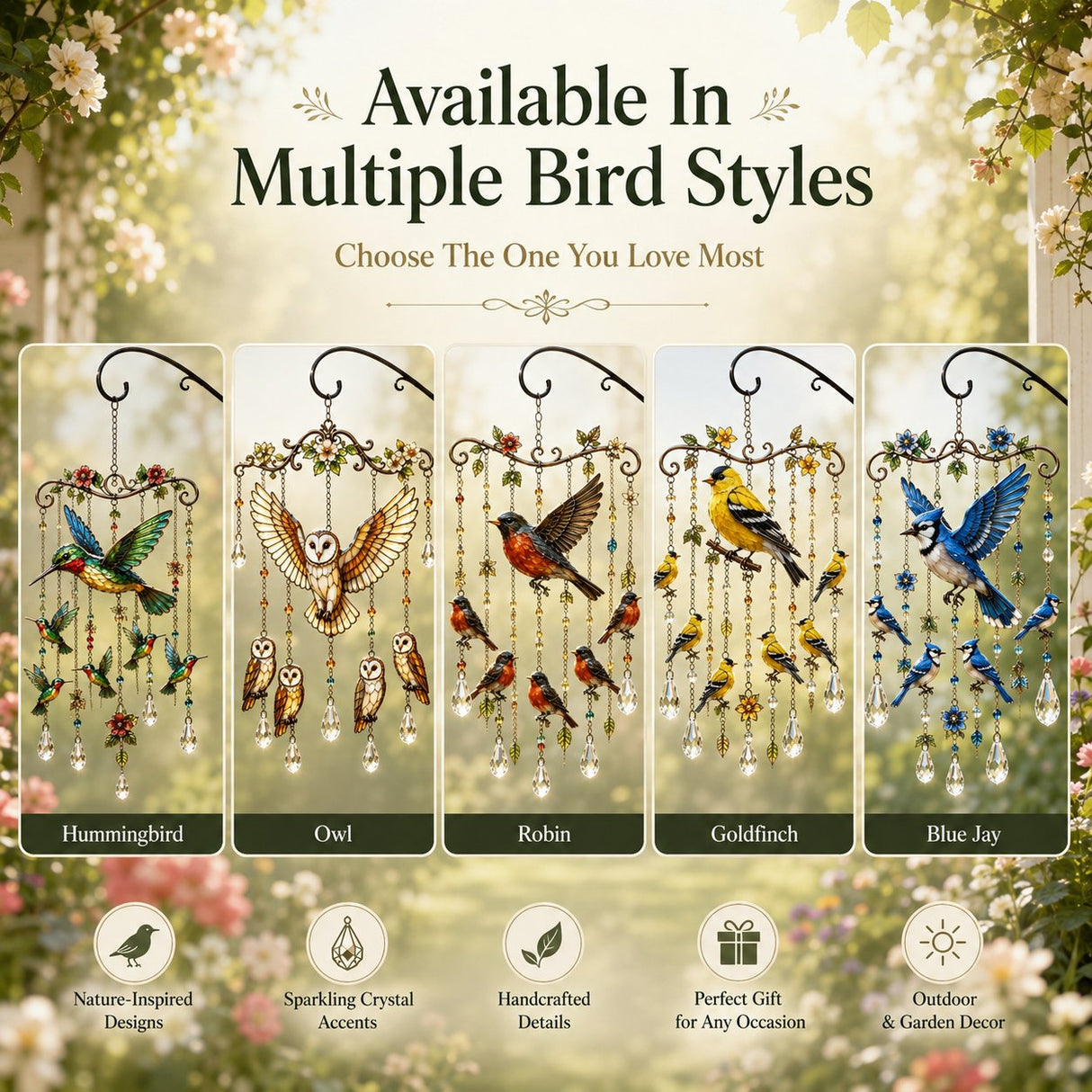 🐦🎐Graceful Hummingbird Wind Chime
