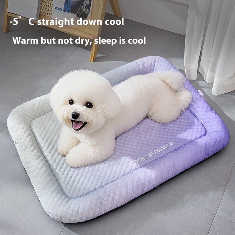 3D Cooling Bean Mat for Dogs & Cats Summer Breathable Pet Cool Bed
