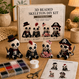 🔥 Last Day – 50% Off 💀 3D Skeleton Bead Craft Kit