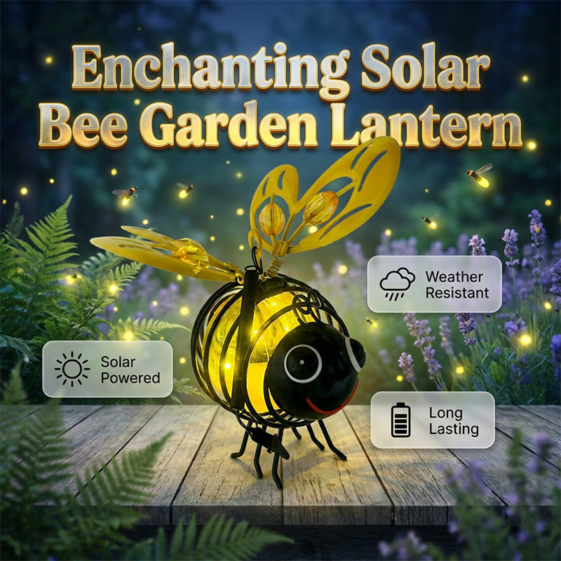 Solar Hanging Bee Garden Lights – 2 Pack