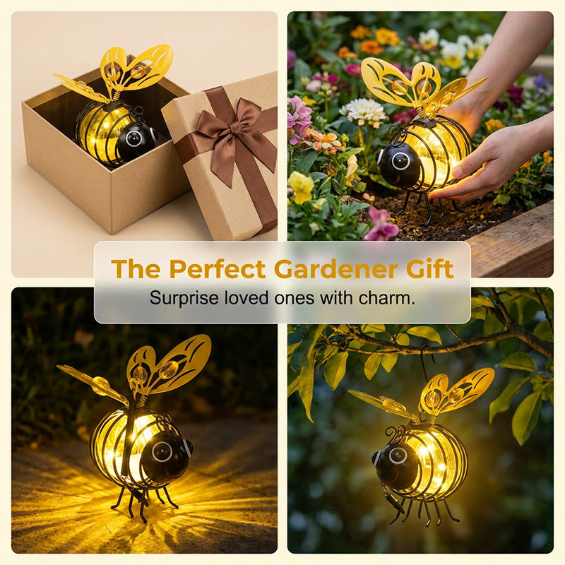 Solar Hanging Bee Garden Lights – 2 Pack