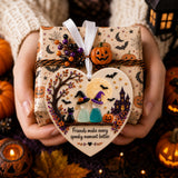 Halloween Friendship Pumpkin Ceramic Ornament