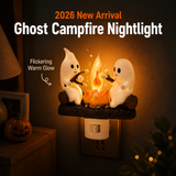 Ghost Campfire Halloween Plug-In Night Light