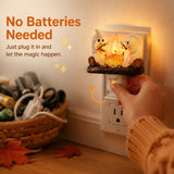 Ghost Campfire Halloween Plug-In Night Light