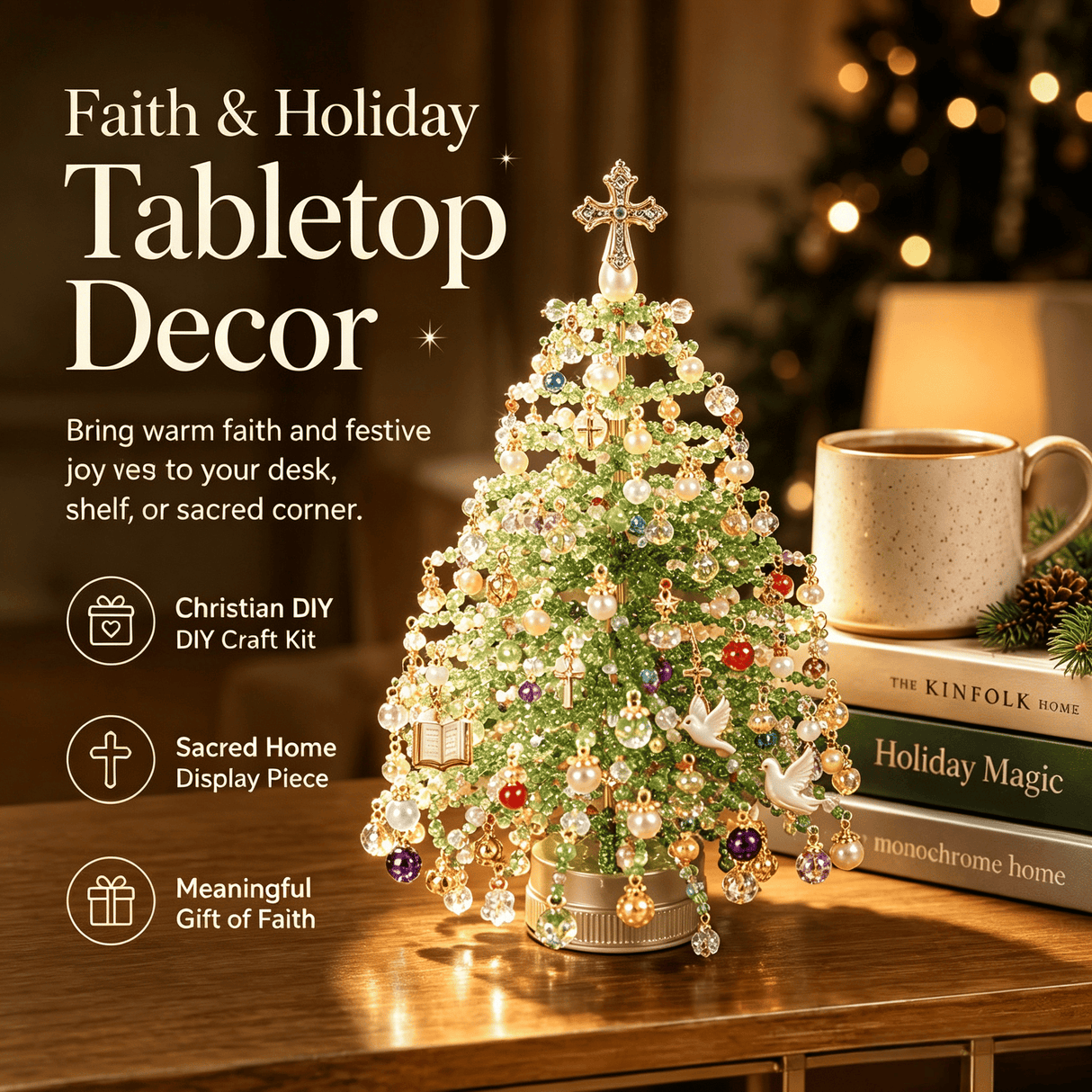 DIY Beaded Holiday Tree Craft Kit