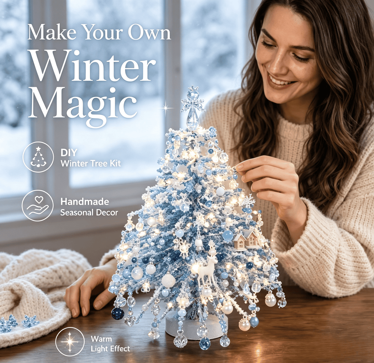 DIY Beaded Holiday Tree Craft Kit