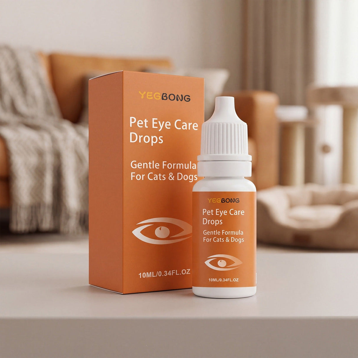 Pet Eye-Area Cleansing Drops – 2 Bottles