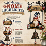 Hand-Painted Gnome Welcome Garden Bell