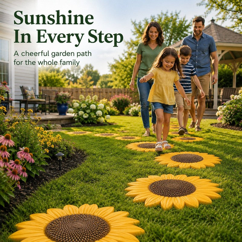 Sunflower Garden Stepping Stone Silicone Mold