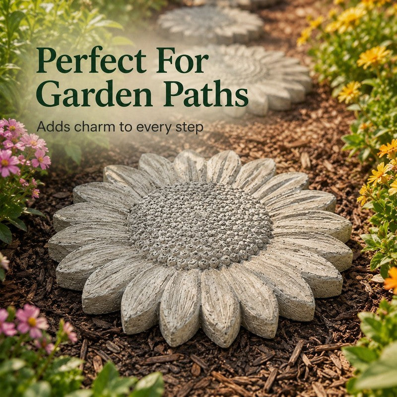 Sunflower Garden Stepping Stone Silicone Mold