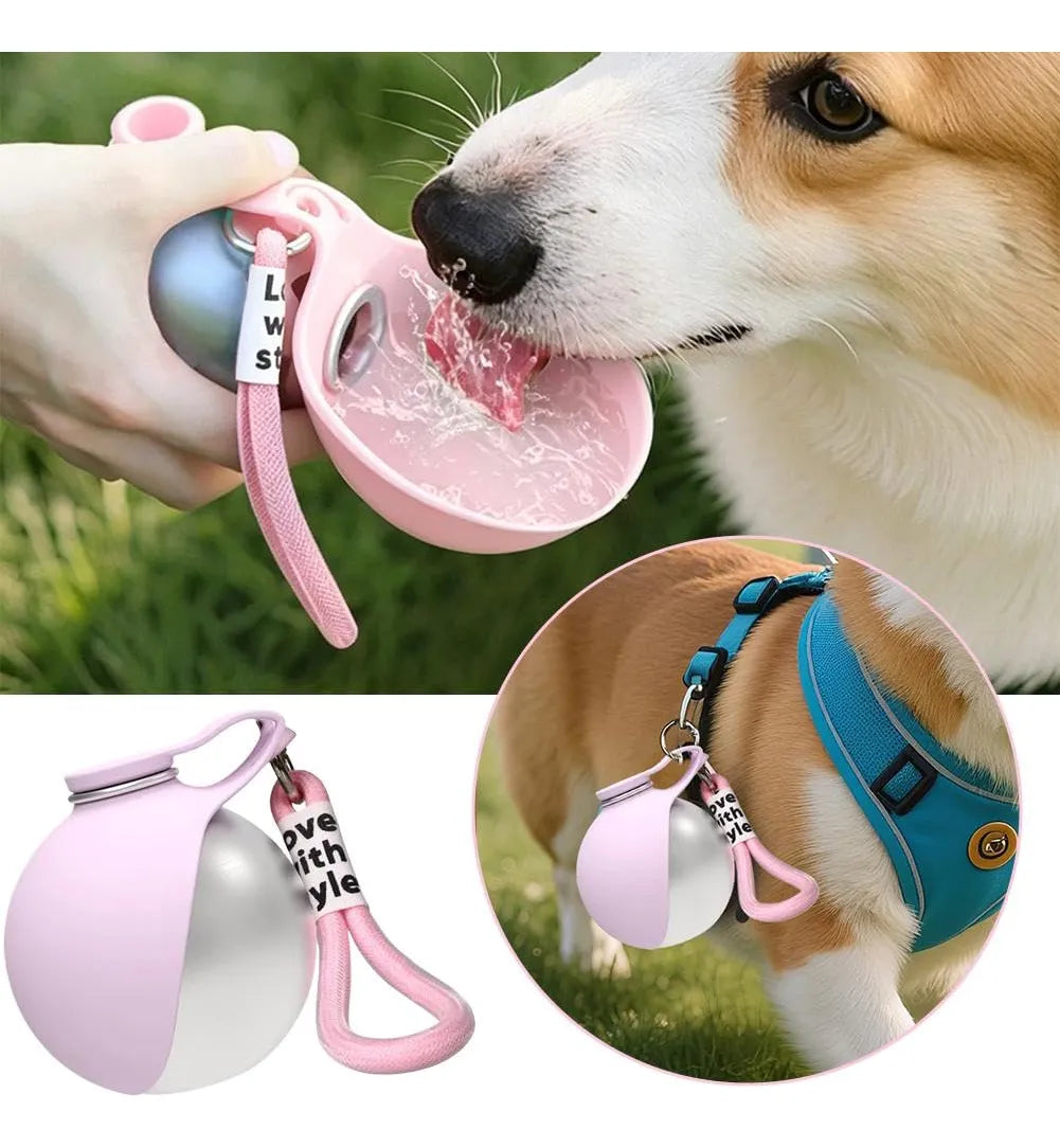2-in-1 Portable Foldable 304 Stainless Steel Hook Water Feeder