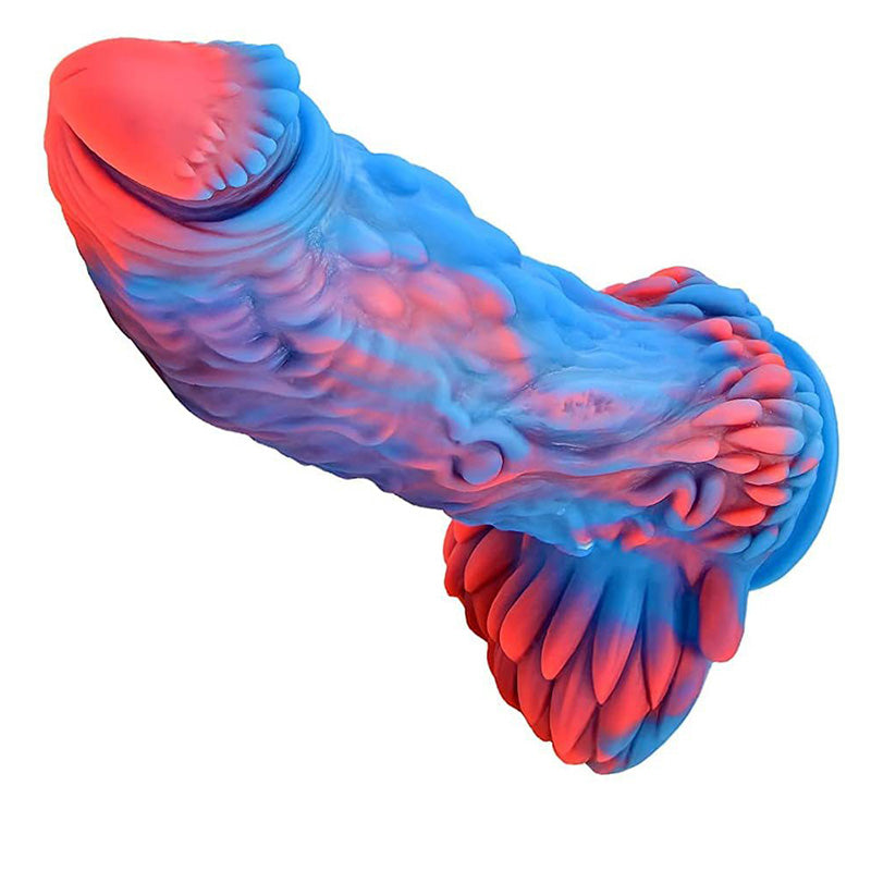 Dark Blue Phoenix Silicone Special-Shaped Thick And Long Artificial Dildo