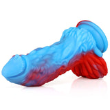 Dark Blue Phoenix Silicone Special-Shaped Thick And Long Artificial Dildo