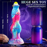 Fantasy 3-in-1 Remote Control Telescopic Vibrating Thrust Huge Dildo