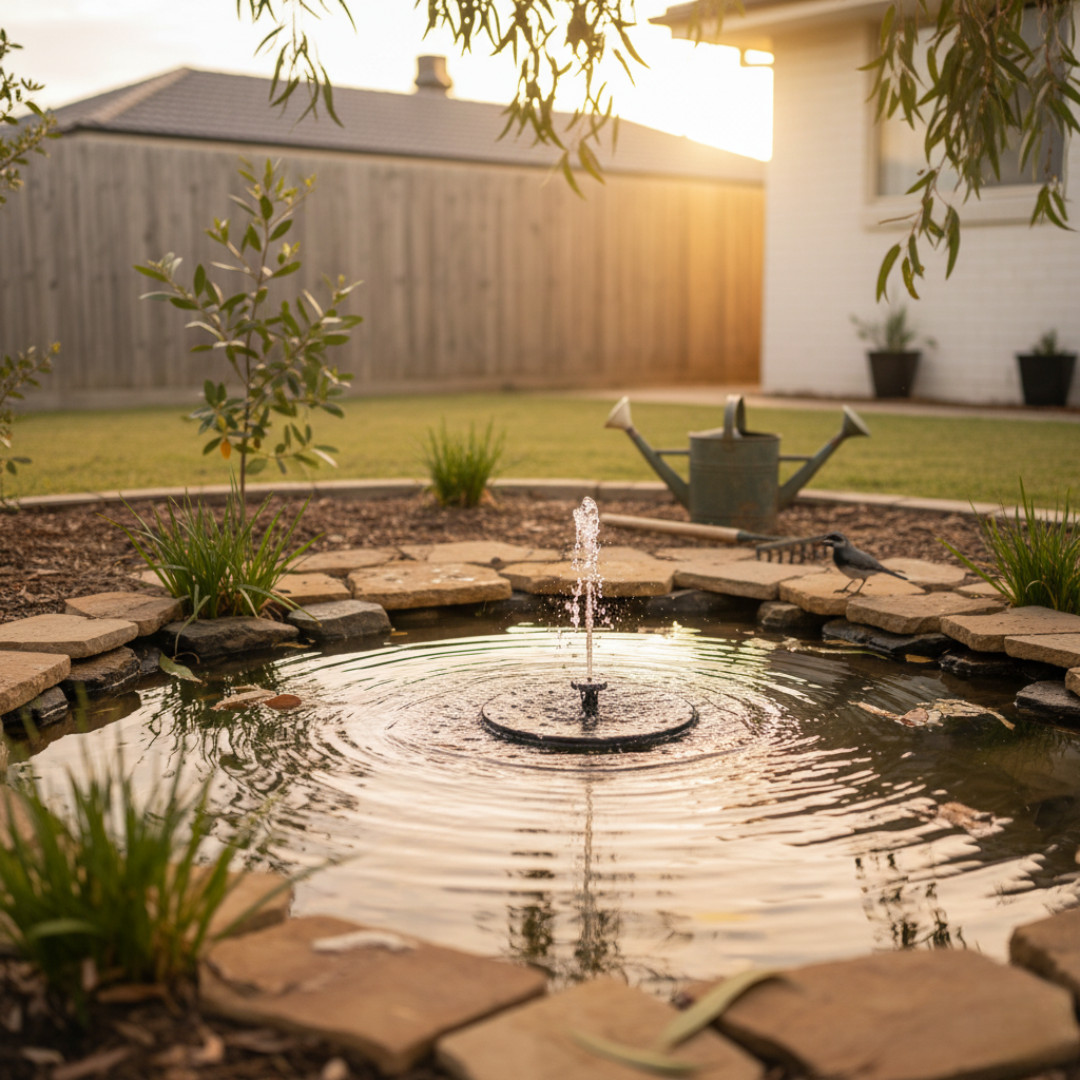 Solar Fountain - Bring your own bowl