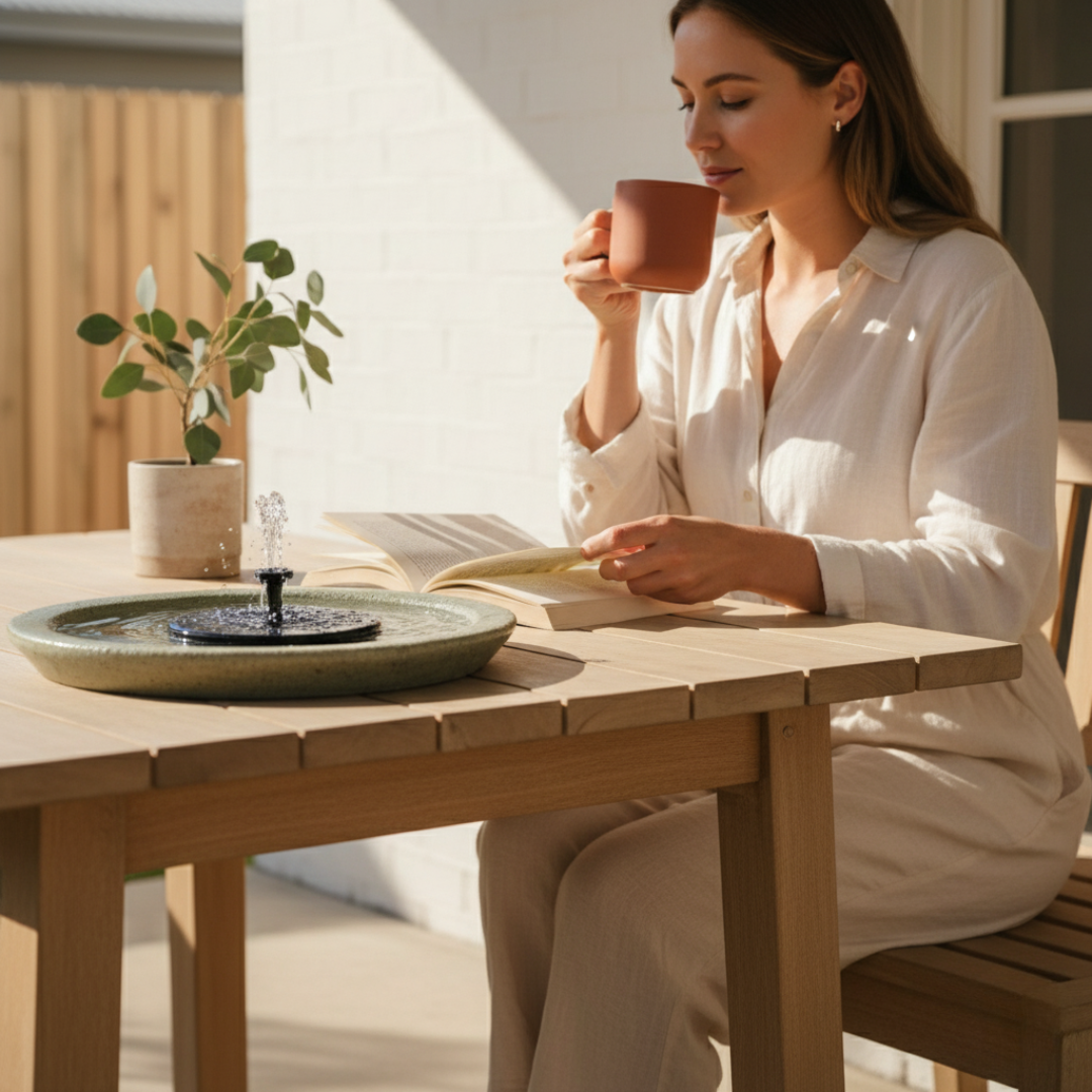 Solar Fountain - Bring your own bowl