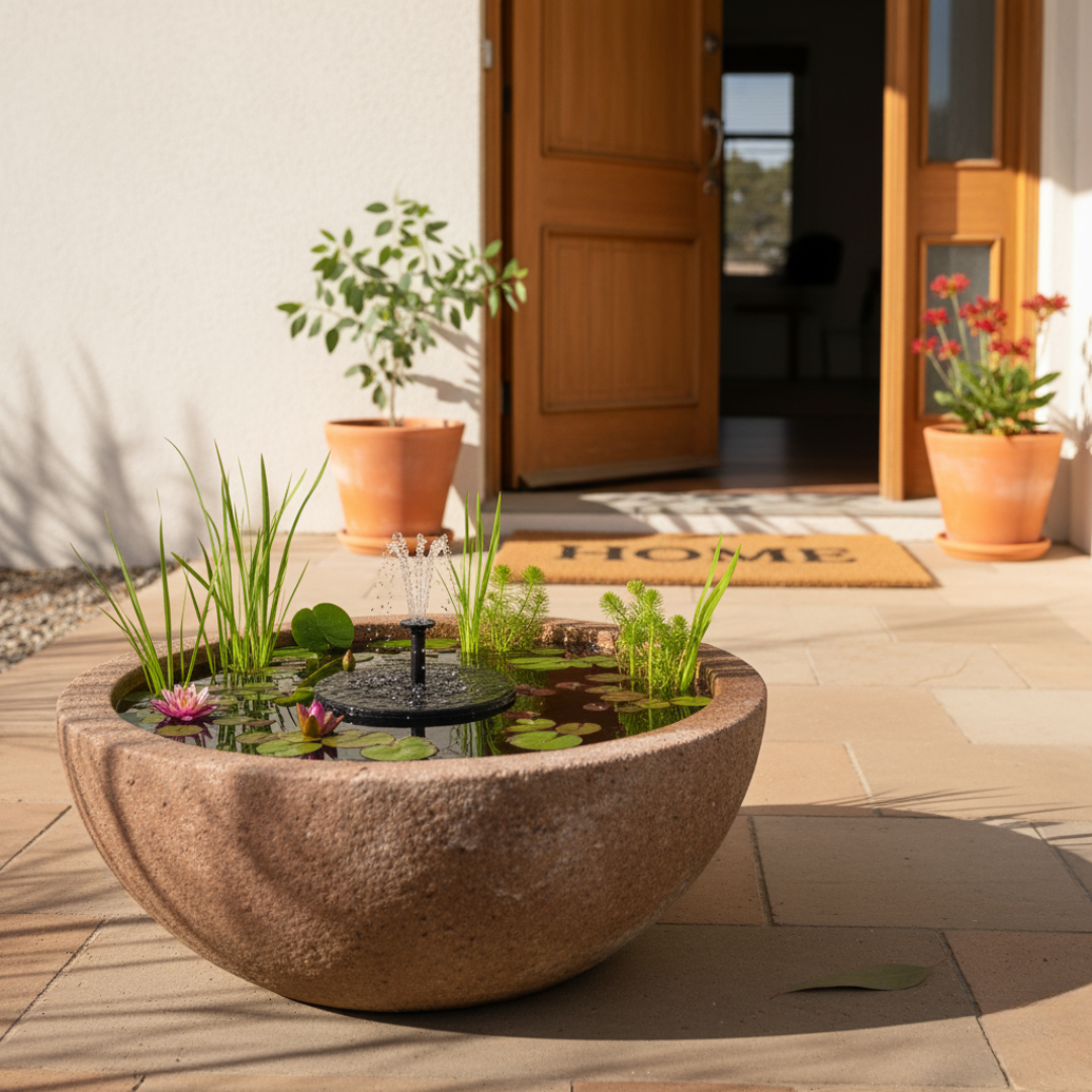 Solar Fountain - Bring your own bowl