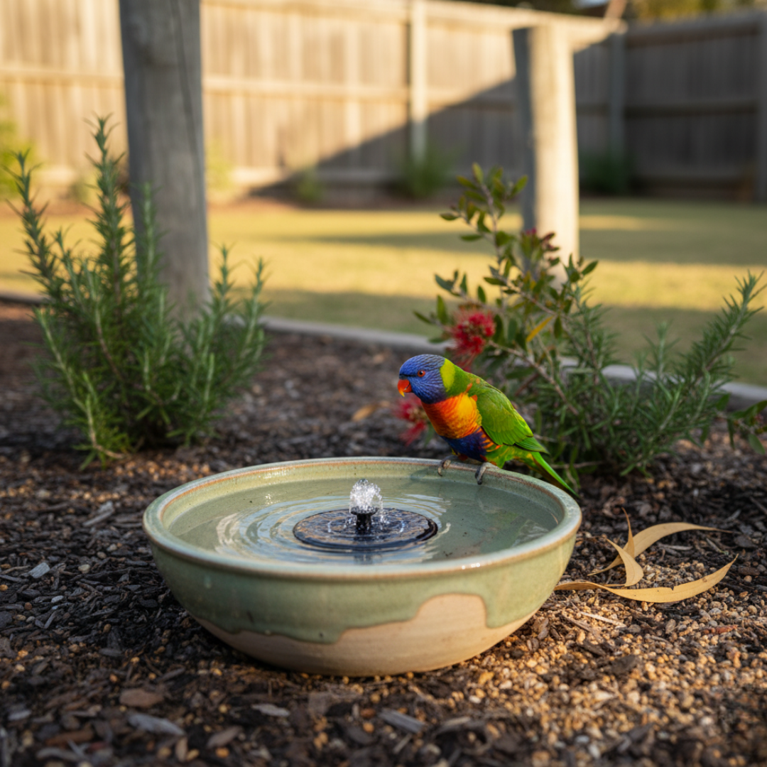 Solar Fountain - Bring your own bowl