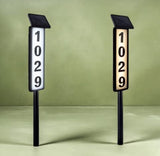 Solar Lighted House Address Numbers Sign