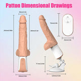 Fully Automatic Intelligent Heated 360-Degree Swinging Telescopic Dildo