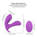 Vibrador G-Spot de clítoris, portátil de silicona, con control remoto inalámbrico