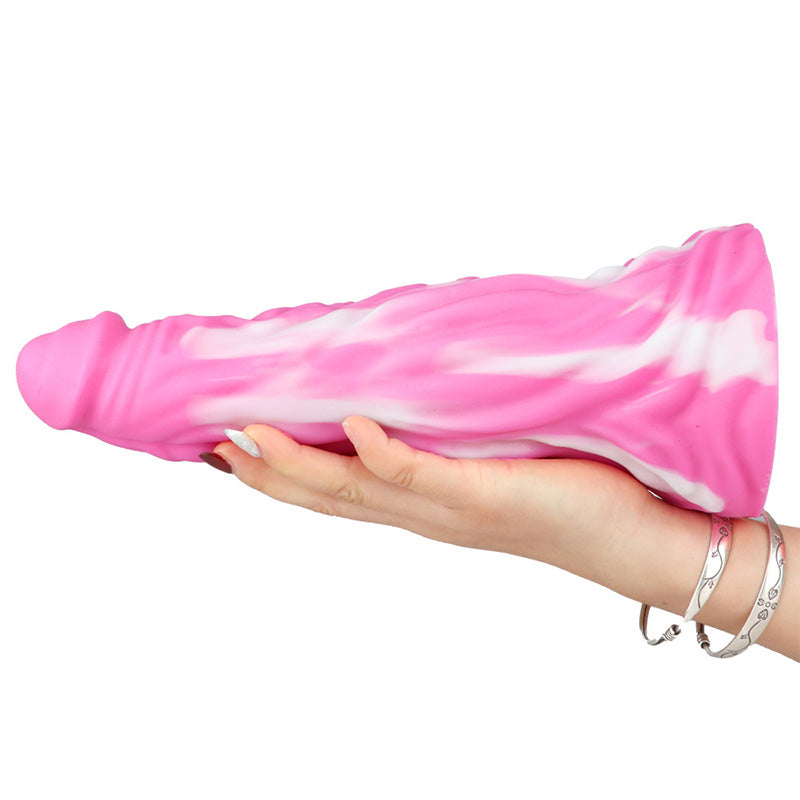 Giant Pagoda Mixed Color Soft Artificial Dildo