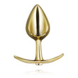 Gold Design Metal Butt Plug Stainless Steel Anal Sex Trainer