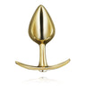 Gold Design Metal Butt Plug Stainless Steel Anal Sex Trainer