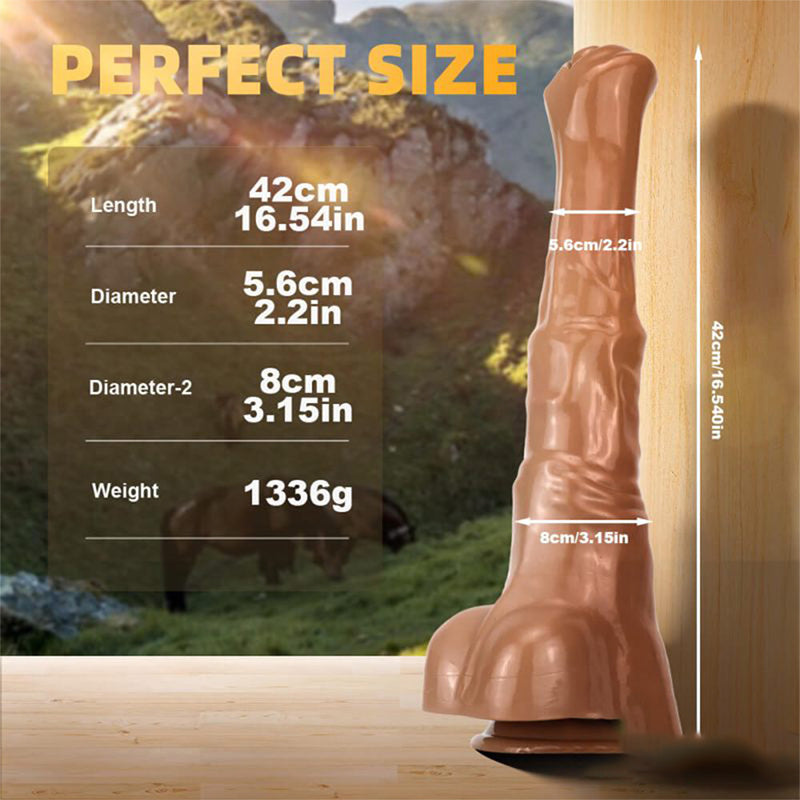 Huge Simulated Horse Suction Cup Dildo