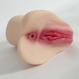Dual Channel Pocket Pussy Real Texture Male Masturbator Toy