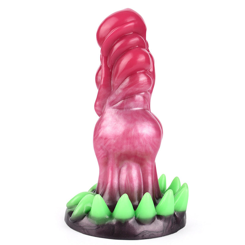 Luminous Base Shaped Silicone Fantasy Dildo