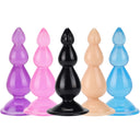 Tapón Anal Estimulación Anal de Silicona Cuentas Tirables