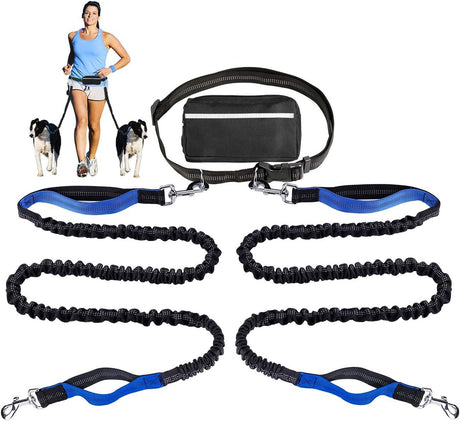 Pet Running Tether Exercise Rope Set Reflective Night Running Sports  Pack