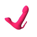 El vibrador telescópico golpea el control de la aplicación portátil