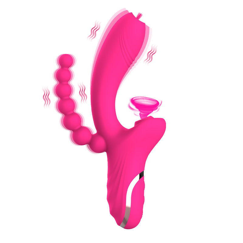 Double-Headed Vibrator Sucking Ball Stick