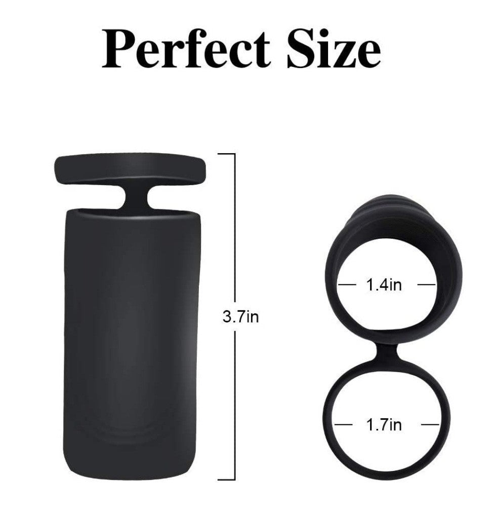 Wearable Lock Semen Cock Ring Time Delay Silicone Ring