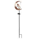 🌙✨Hummingbird Moon Solar Garden Stake Light