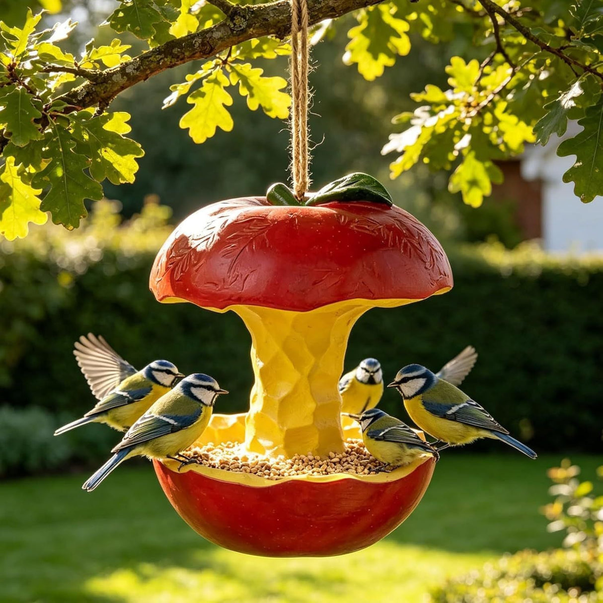 2-Fork Metal Hummingbird and Fruit Bird Feeder