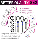 Lock Sperm Rope Time-Delay Penis Ring Silicone Lock Ring