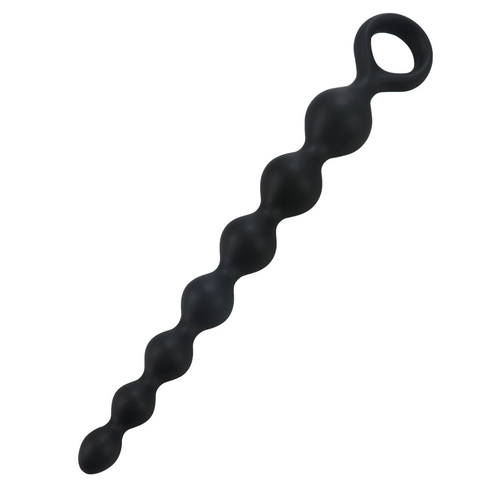 Heart-Shaped Silicone Beaded Anal Plug