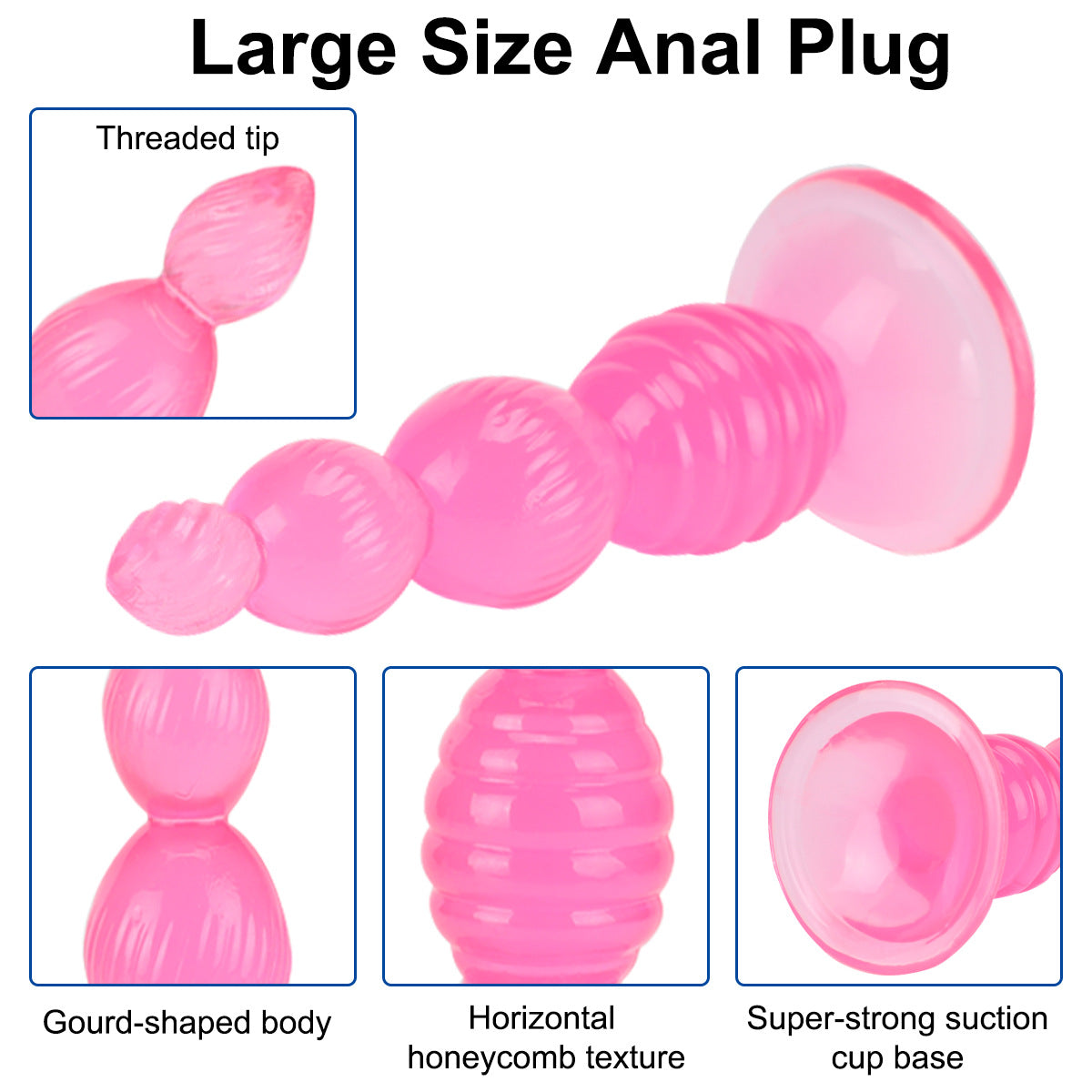 Anal Plug Silicone Anal Stimulation Pull Beads