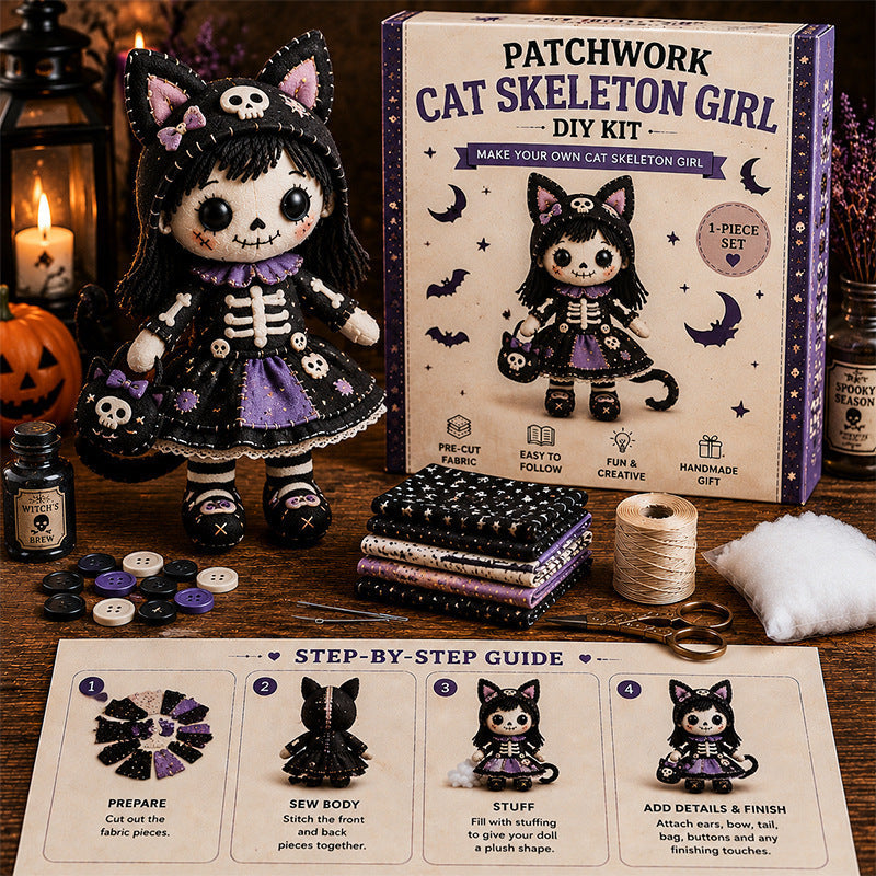 DIY Halloween Skeleton Doll Kit