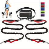 Pet Running Tether Exercise Rope Set Reflective Night Running Sports  Pack