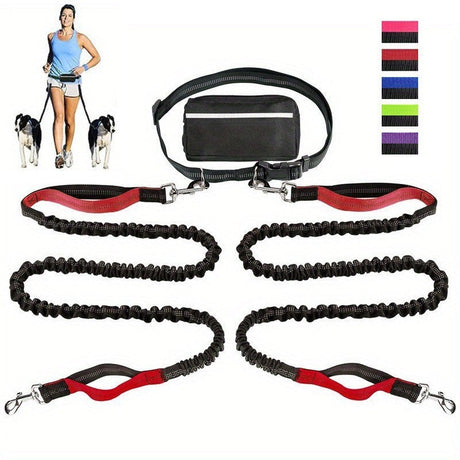 Pet Running Tether Exercise Rope Set Reflective Night Running Sports  Pack