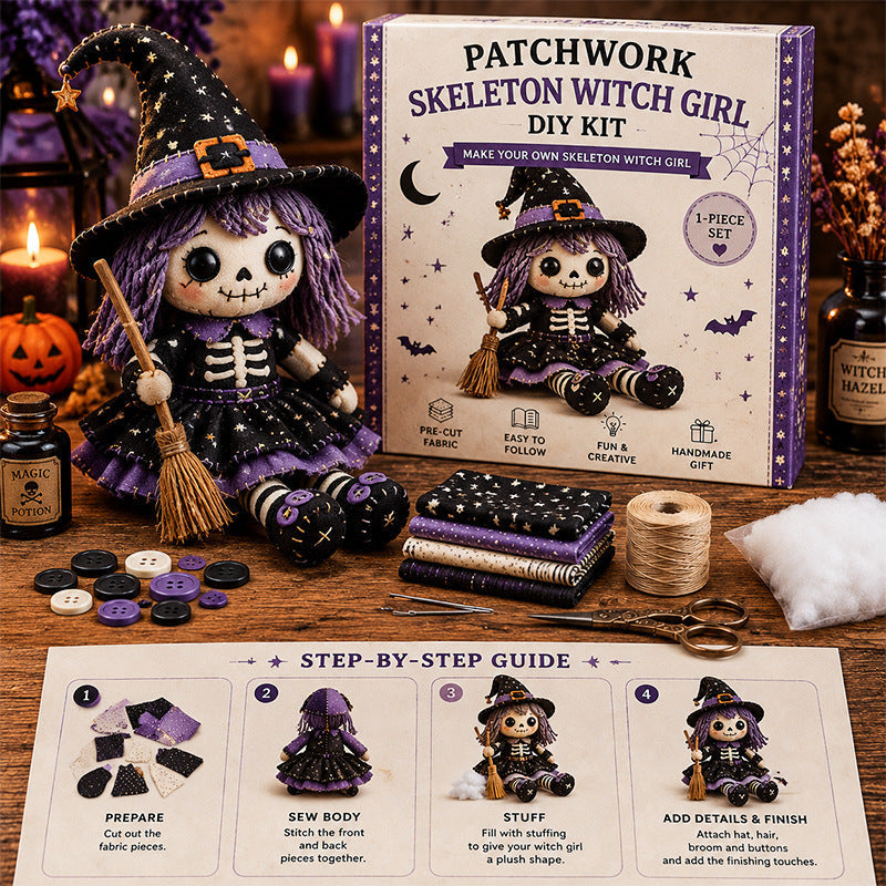 DIY Halloween Skeleton Doll Kit