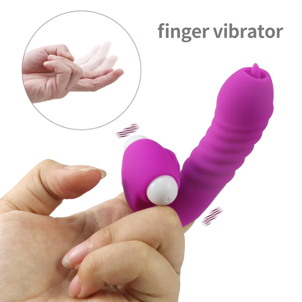 Tongue Licking Vibration Finger Cot