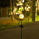 🌙✨Hummingbird Moon Solar Garden Stake Light