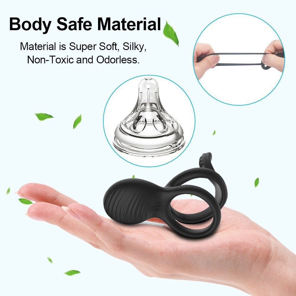 7 Modes Vibrating Cock Ring Couple Vibrator Toy
