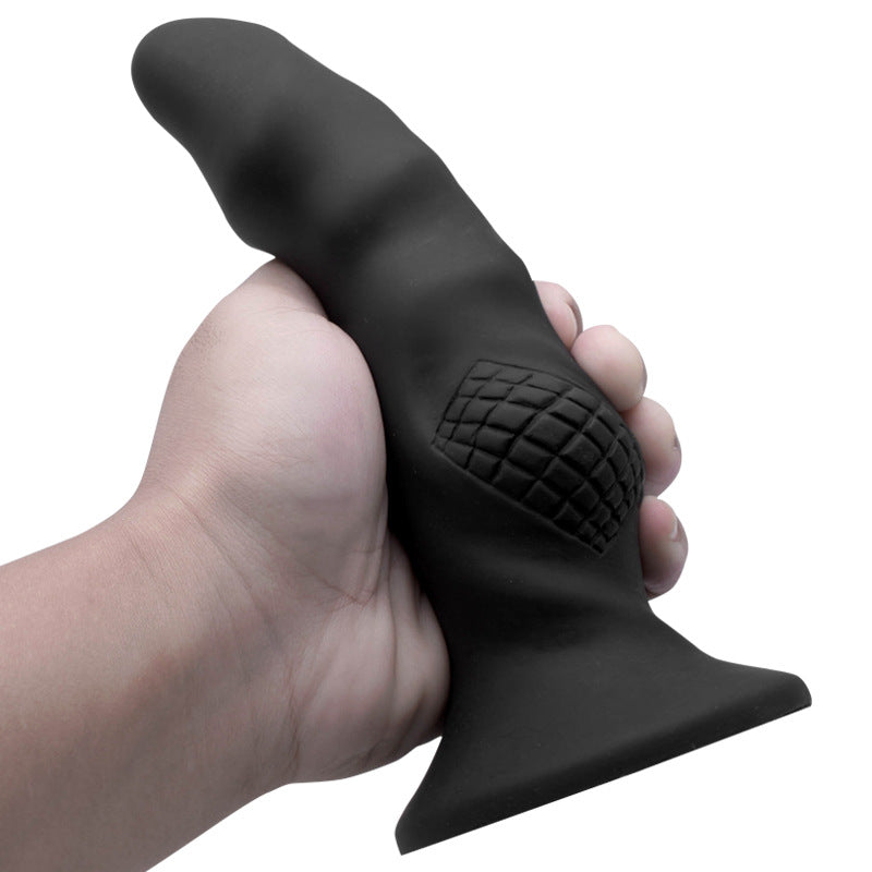 8.1-Inch Silicone Lattices Design Suction Base Dildo