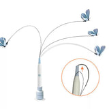 Spinning Butterfly Cat Wand Interactive Cat Teaser Toy